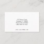 Beruflicher QR-Code für das Foto Black Gold Visitenkarte (Rückseite)