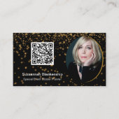 Beruflicher QR-Code für das Foto Black Gold Visitenkarte (Vorderseite)
