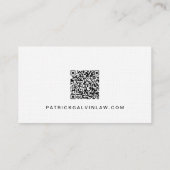 Beruflicher QR-Code für den Minimalanwalt Visitenkarte (Rückseite)