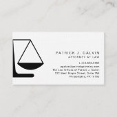 Beruflicher QR-Code für den Minimalanwalt Visitenkarte (Vorderseite)