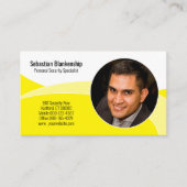 Beruflicher QR-Code für die Gelbe Sicherheit in Fo Visitenkarte (Vorderseite)