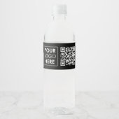 Beruflicher QR-Code für Firmenlogo Wasserflaschenetikett (Vorderseite)