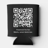 Beruflicher QR-Code für Firmenlogos Dosenkühler (Rückseite)