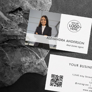 Beruflicher QR-Code für Foto Firmenlogos Visitenkarte