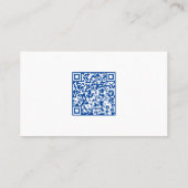 Beruflicher QR-Code für Foto Sicherheit Visitenkarte (Rückseite)