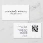 Beruflicher QR-Code für Kleinsthandschrift Visitenkarte (Vorne/Hinten)