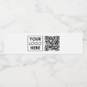 Beruflicher QR-Code für kundenspezifisches Firmenl Wasserflaschenetikett (Einzelnes Label)