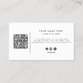 Beruflicher QR-Code für kundenspezifisches Logo Visitenkarte (Rückseite)