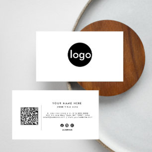 Beruflicher QR-Code für kundenspezifisches Logo Visitenkarte