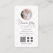 Beruflicher QR-Code für Künstler Visitenkarte (Vorderseite)