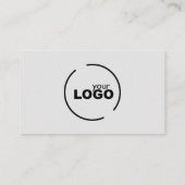 Beruflicher QR-Code für moderne Logos, grau und sc Visitenkarte (Rückseite)