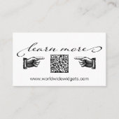 Beruflicher QR-Code für moderne soziale Medien Visitenkarte (Vorderseite)