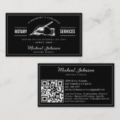Beruflicher QR-Code für Notare Services anpassbar Visitenkarte (Vorne/Hinten)