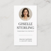 Beruflicher QR-Code für Schwarz/Weiß-Foto Visitenkarte (Vorderseite)