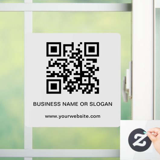 Beruflicher QR-Code für Unternehmen Fensteraufkleber (Zuhause)
