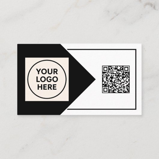 Beruflicher QR-Code für Unternehmen Visitenkarte (Rückseite)