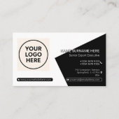 Beruflicher QR-Code für Unternehmen Visitenkarte (Vorderseite)