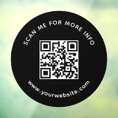 Beruflicher QR-Code für UnternehmenWeitere Informa Fensteraufkleber (Blatt 3)