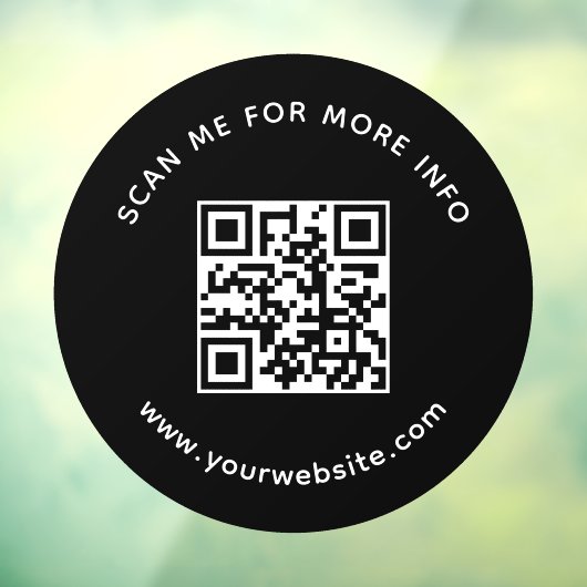 Beruflicher QR-Code für UnternehmenWeitere Informa Fensteraufkleber (Blatt 3)