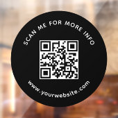 Beruflicher QR-Code für UnternehmenWeitere Informa Fensteraufkleber (Blatt 2)
