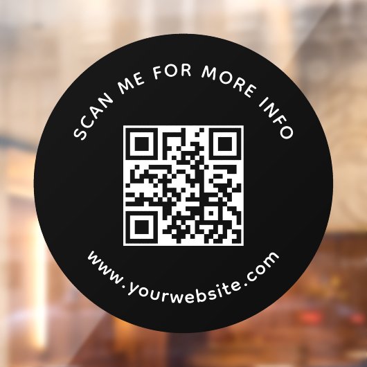 Beruflicher QR-Code für UnternehmenWeitere Informa Fensteraufkleber (Blatt 2)