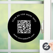 Beruflicher QR-Code für UnternehmenWeitere Informa Fensteraufkleber (Zuhause)