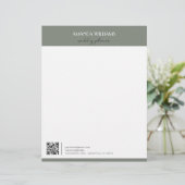 Beruflicher QR-Code Gras Briefbogen (Stehend Vorderseite)