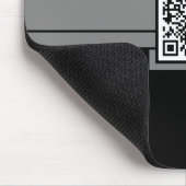 beruflicher QR-Code: Grauband Mousepad (Ecke)