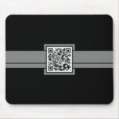 beruflicher QR-Code: Grauband Mousepad (Vorne)