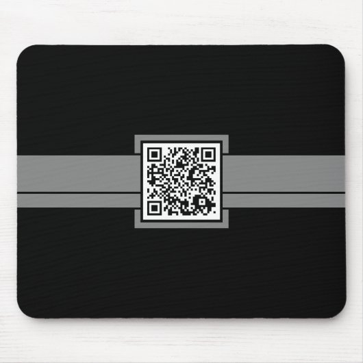 beruflicher QR-Code: Grauband Mousepad (Vorne)
