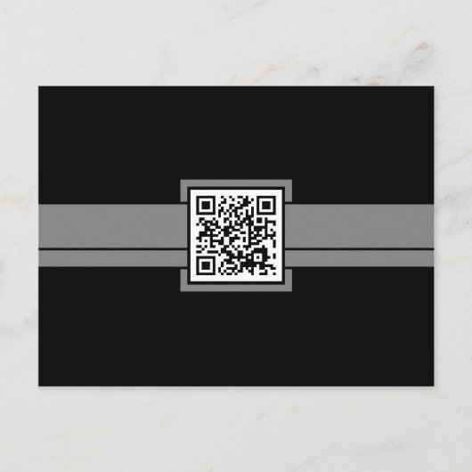beruflicher QR-Code: Grauband Postkarte (Vorderseite)