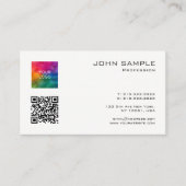 Beruflicher QR-Code-Hochladen des Logos Visitenkarte (Vorderseite)