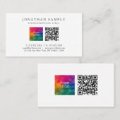 Beruflicher QR-Code Ihr eigenes Logo auf Visitenkarte (Vorne/Hinten)