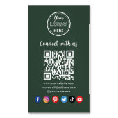 Beruflicher QR-Code in Verbindung mit unseren Soci Magnetische Visitenkarte (Vorderseite Vertikal)