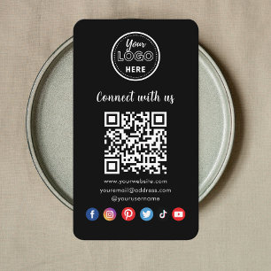 Beruflicher QR-Code in Verbindung mit unseren Soci Visitenkarte