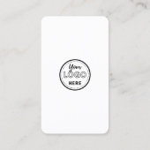 Beruflicher QR-Code in weißrosa Verbindung mit uns Visitenkarte (Rückseite)