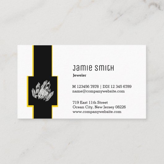 Beruflicher QR Code Jeweler Visitenkarte (Rückseite)