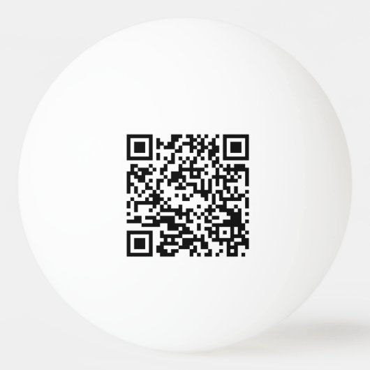Beruflicher QR-Code Logo Tischtennisball (Rückseite)