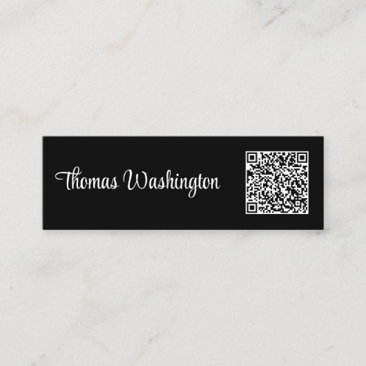Beruflicher QR-Code Mini Visitenkarte (Vorderseite)