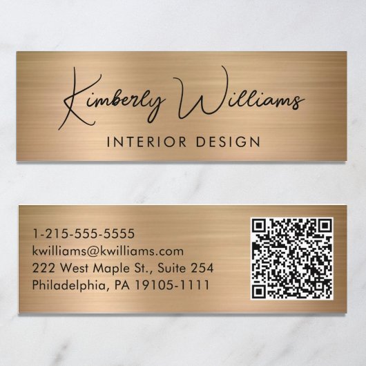 Beruflicher QR-Code Mini Visitenkarte