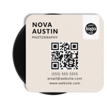 Beruflicher QR-Code-Minimal-Design mit Logo