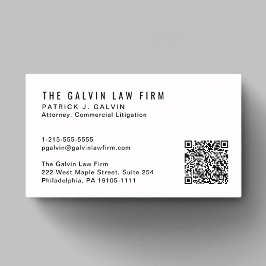 Beruflicher QR Code Mitarbeiter Visitenkarte