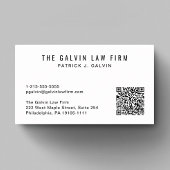 Beruflicher QR Code Mitarbeiter Visitenkarte