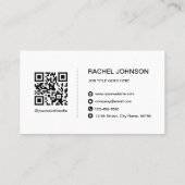 Beruflicher QR-Code Moderne Visitenkarte (Rückseite)