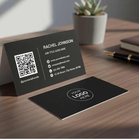 Beruflicher QR-Code Moderne Visitenkarte
