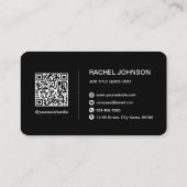 Beruflicher QR-Code Moderne Visitenkarte (Rückseite)