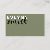 Beruflicher QR-Code Modernes Drehbuch Visitenkarte (Vorderseite)