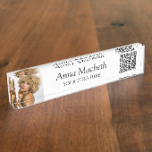 Beruflicher QR-Code Namensplakette (Seite)