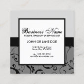 beruflicher QR-Code Quadratische Visitenkarte (Rückseite)