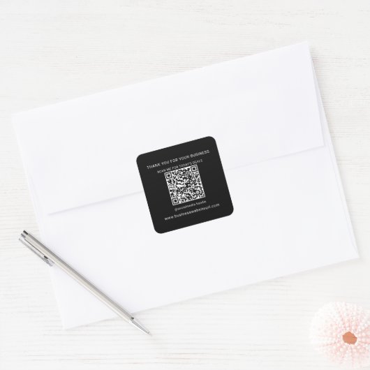 Beruflicher QR-Code Quadratischer Aufkleber (Umschlag)